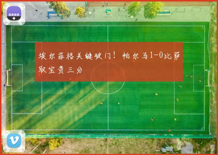 埃尔菲格关键破门!帕尔马1-0比萨取宝贵三分